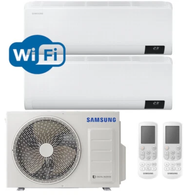 Multisplit Samsung WindFree Comfort 2,5 kW + 3,5 kW + AJ050TXJ2KG 5,0 kW - Bild 1 von 4