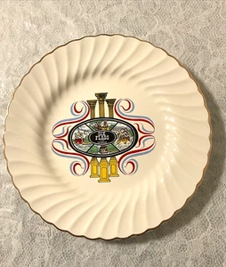 Plato de recuerdo de porcelana seis banderas sobre Georgia 10,25" - Imagen 1 de 5