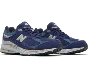 New Balance 2002R Night Tide Suede Sneaker Shoes Blue/Pink M2002RWC Size 8 - Picture 1 of 5