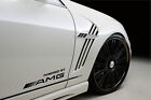 Powered by AMG Mercedes Benz Sport Racing Decal sticker emblem logo BLACK Pair