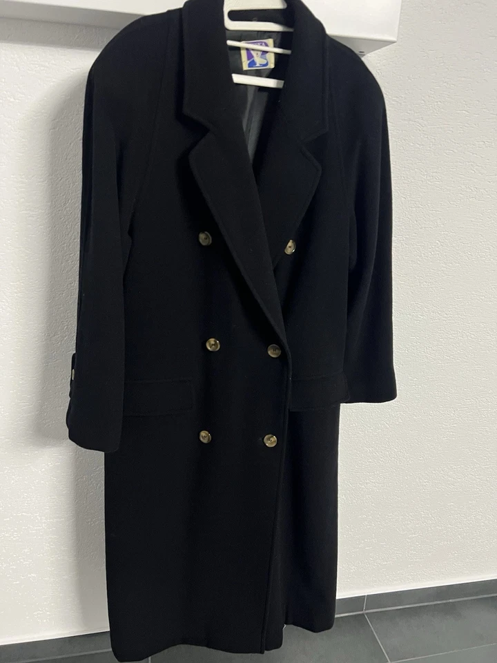 Damen Mantel Gr 44 /L Langgröße 84  Schnurwolle - Bild 1 von 4