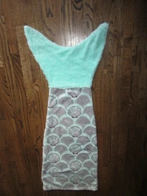 Manta/saco de dormir cola de sirena brillante y suave 19,5"x 53" Foto 1 de 2