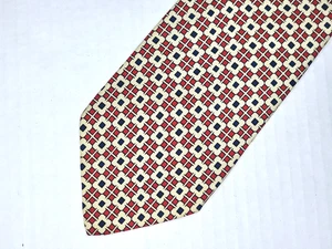 POLO [ GEOMETRIC]  men's tie 100% Silk Made in USA - Picture 1 of 3