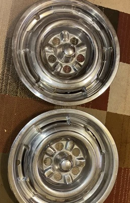 2 Tapacubos de cubierta de rueda Mercury Comet Cyclone 1965 1966 1967 OEM 65 66 67 trasero Foto 1 de 4