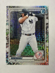 2020 Bowman Chrome Jasson Dominguez Prospects Mojo rifrattore New York Yankees - Foto 1 di 2