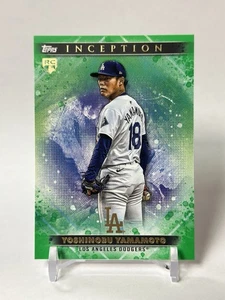 2024 Topps Inception Yoshinobu Yamamoto Green Rookie Dodgers RC - Foto 1 di 2
