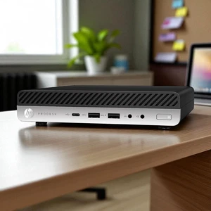 HP G5 Mini PC 8-Core i7 9th Gen. 16GB 256GB SSD WiFi BT ProDesk 600 Win11 Pro - Picture 1 of 7