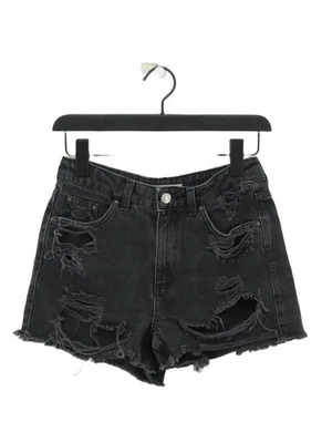 Topshop Women's Shorts UK 8 Grey Cotton with Polyester Mom - Image 1 of 4