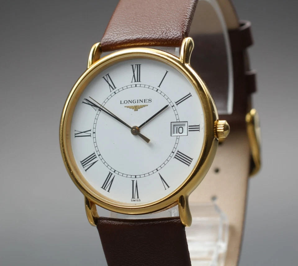 "Exc+5" Vintage LONGINES Grand Classic L7.984.2 Roman Qz Mens Watch From Japan - Image 1 of 4