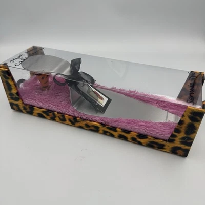 Leopard Pink High Heel Cake Server Wild Eye Designs Stainless Steel New in Box - Image 1 of 4