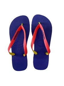 Sandalias informales de playa Havaianas azules y rojas talla 41-42 - Imagen 1 de 4