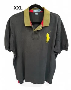 RALPH LAUREN POLO Brand Short Sleeve “Big Pony” Black Polo Shirt XXL EUC - Picture 1 of 5