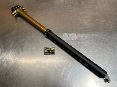 Poste cuentagotas de transferencia Fox, 31,6 mm 200 mm de recorrido, revestimiento Kashima, NOS, con knarp Foto 1 de 4