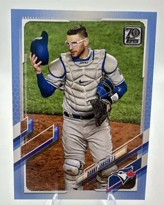 2021 Topps Series 2 Danny Jansen Father’s Day Blue /50 SSP Rays Jays Color Match - Picture 1 of 2