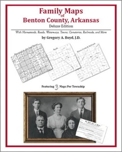 Familienkarten Benton County Arkansas Genealogie AR Platte - Bild 1 von 1