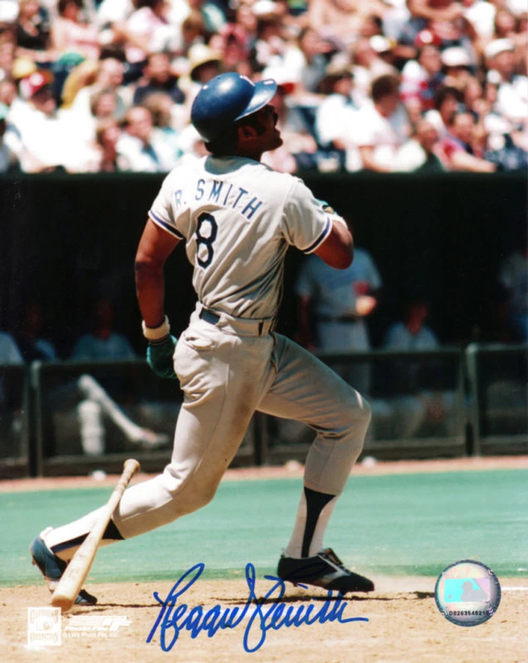 雷吉·史密斯 洛杉矶道奇队 行动 签名 8x10 — 第 1/1 张图片