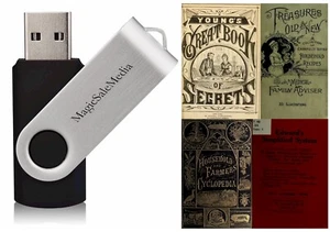 Secret Recipes Formulas - 1000's Old Household Tips - 215 Old Books on USB - Imagen 1 de 13