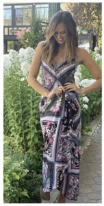 W48-Free People Damen M Stevie Maxikleid Blumen Spitzenbesatz neu mit Etikett 118 $ - Bild 1 von 8