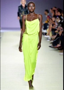 $8950 Designer VERSACE Women's Runway Yellow Long Maxi Dress Gown 38 - Picture 1 of 6