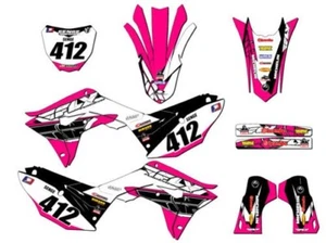 2019-2020 CRF 450 R 13 FLY Pink Senge Graphics Kit Compatible with Honda - Picture 1 of 10