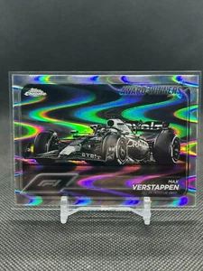 2024 Topps Chrome F1 Max Verstappen #182 Black & White RayWave Refractor - Picture 1 of 2