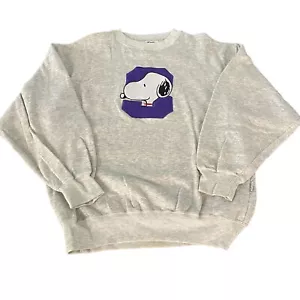 Sudadera De Colección Snoopy Peanuts Cuello Redondo Toon Time Camisa Gris, Talla M - Imagen 1 de 8