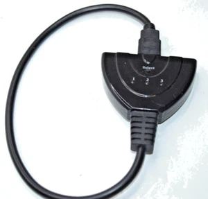 Cable divisor conmutador conmutador HDMI 3 EN 1 SALIDA 1080P V1.4B Hub para PS3 HDTV XBOX - Imagen 1 de 5
