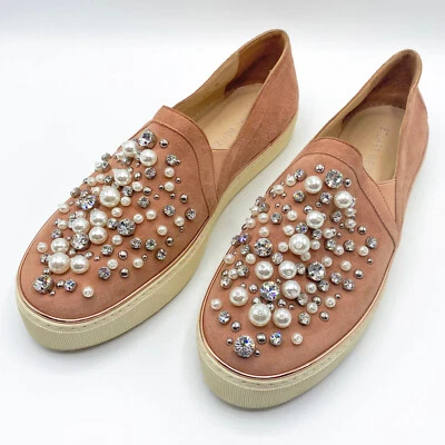 Zapatillas deportivas de gamuza STUART WEITZMAN para mujer (talla 8,5 M) sin cordones zapatos de diseñador Foto 1 de 4