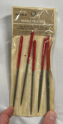 5 Piece Needle File Set Heavy Duty Comfort Grip - Image 1 of 2