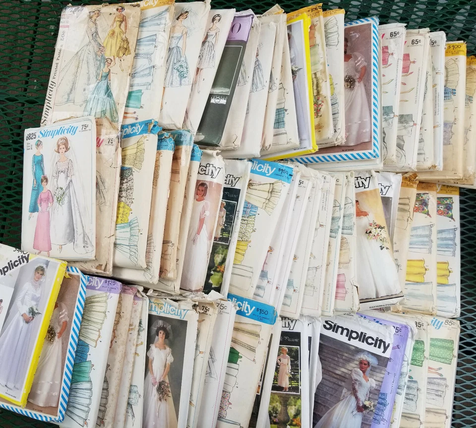 Simplicity Wedding Dress Sewing Patterns Bride Gown Prom Veils 99 to Choose From - Image 1 of 1