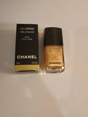 Esmalte de uñas Chanel Le Vernis tamaño completo 13 ml 0,4 oz dorado cojo 440 nuevo en caja Foto 1 de 2