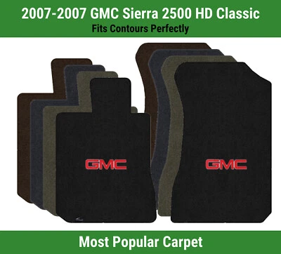 Lloyd Ultimat Front Carpet Mats for '07 GMC Sierra 2500 HD Classic w/Red GMC 1 - Image 1 of 4