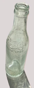 RARE Pepsi:Cola Blown Bottle Triple Script Durham NC Aqua MOLD ERROR Soda - Picture 1 of 24