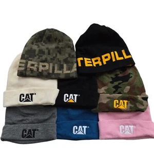 Gorro Caterpillar para hombre con logotipo de gato tejido puño NUEVO elige el color - Imagen 1 de 11