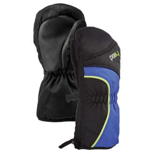 HEAD Junior Black Blue DayGlow Boys Insulated Ski Mittens Winter Gloves NWT - Picture 1 of 3