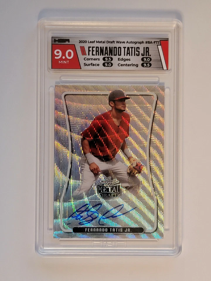 2020 Leaf Metal Draft FERNANDO TATIS JR Auto Draft Wave #BA-FT1 HGA 9.0 Mint - Image 1 of 2