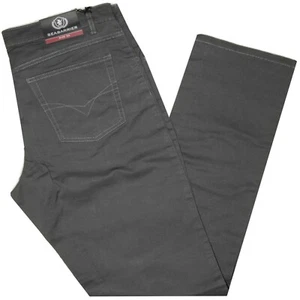Jeans uomo cotone taglie forti dalla 57 alla 75 pantalone elasticizzato grigio - Picture 1 of 1
