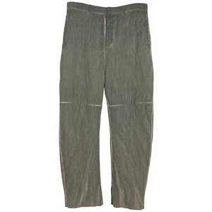LUMEN ET UMBRA (Italy) Cold Dyed Twill Weave Wool Aluminum Fiber Cropped Trouser - Picture 1 of 7