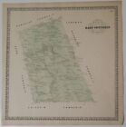 ORIG 1864 hand-colored Map,COLERAIN TOWNSHIP,Lancaster County,PA,OWNERS,Roads