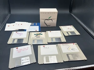 Lot Apple Computer Macintosh Floppy Disks Mac Paint Mac the Knife Clip Art Box - Afbeelding 1 van 8
