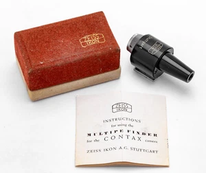 (49) Zeiss Ikon Torpedo finder f/Contax, Germany, w/IB & case, beautiful, clear - Picture 1 of 8