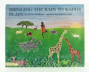BRINGING THE RAIN TO KAPITI PLAIN Verna Aardema & Beatriz Vidal signed 1st EXC - Bild 1 von 10