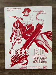 Cole Younger, Gunfighter Frank Lovejoy, James Best 1958 Danish Movie Program - Bild 1 von 8