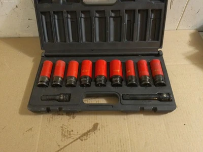 Mac Tools VPT Socket set sae metric, 1/2" Drive, 6 Point 11 pc aluminum wheels - Image 1 of 2