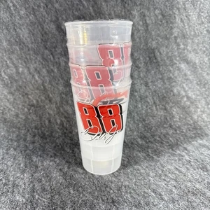 NASCAR #88 Dale Earnhardt Jr. 4 Piece Tumbler Set, NEW Sealed Race Pint 16oz Cup - Picture 1 of 7