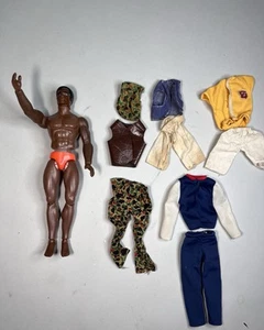 Vintage Big Jim, Jack Action Figure Karate Chop Mattel 1971 Outfits, Vest, Camo - Picture 1 of 12