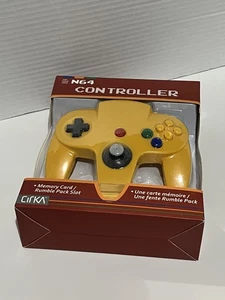 Controller (Solid Yellow) - CirKa Brand New Retail pack W/Memory Card Slot - Picture 1 of 4