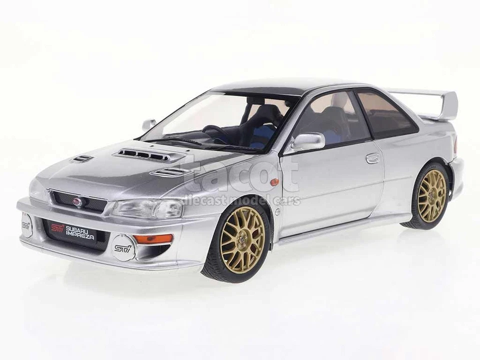 SUBARU IMPREZA 22B 1998 SILVER 1 18 Solido Auto Stradali Modellino Nuovo