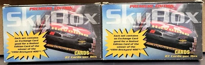 1994 Premier Edition Skybox Brickyard 400 Racing Card Set-2 Packs - Image 1 of 3