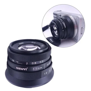 Mini 35mm F1.6 APS-  Lens for   A5100   NEX-C3 NEX-5T A7II A7R - Picture 1 of 7